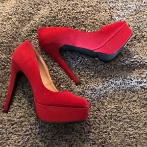 Fun red pumps